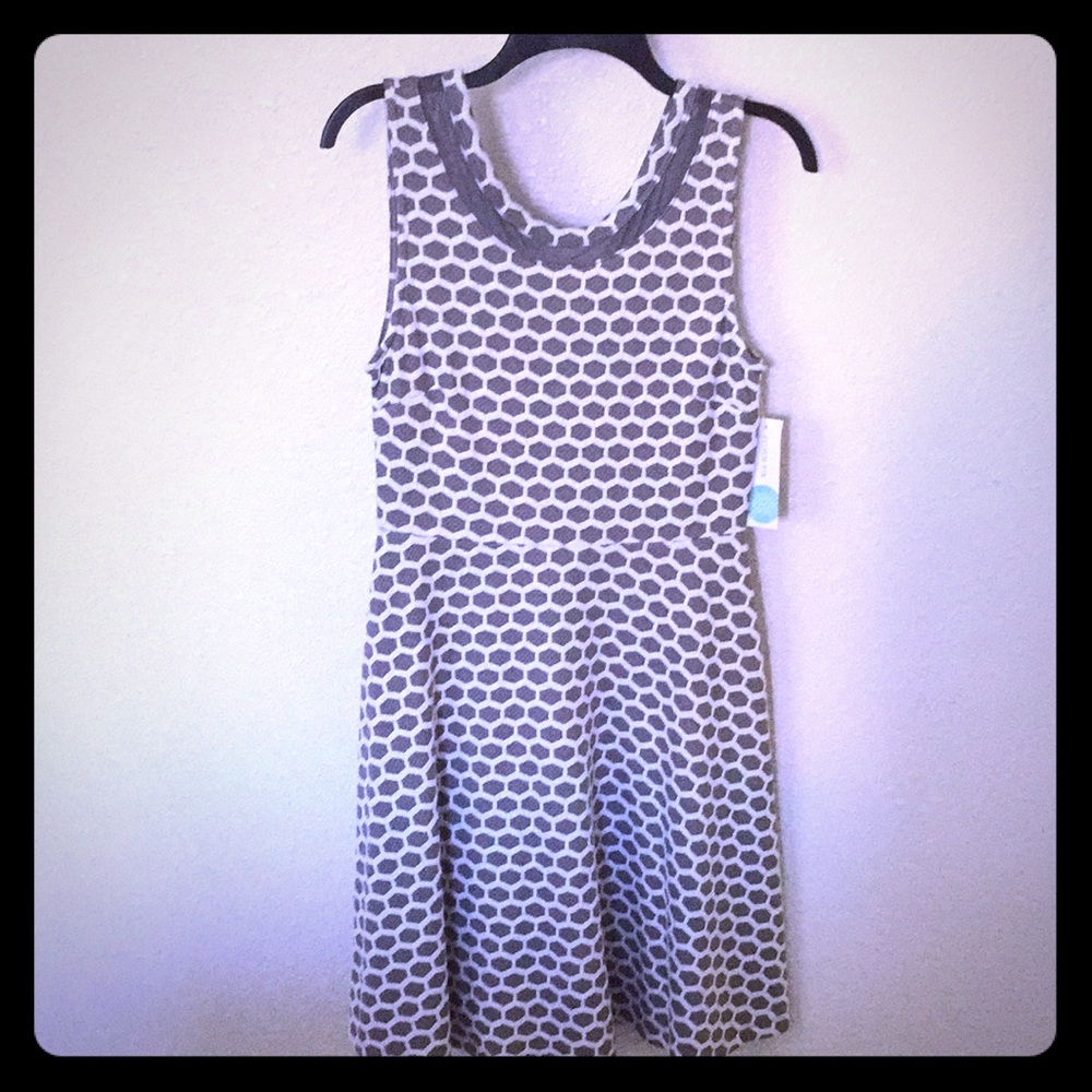 Hexagon Patterned Dress